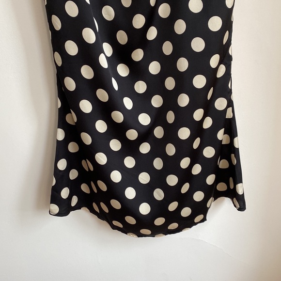 NWT Polka Dot-Print Ruched Midi Skirt - Picture 4 of 11